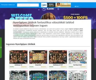 Nyerogepes-Jatekok.com(Kaszinó) Screenshot