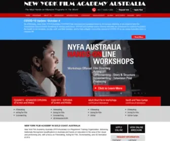 Nyfa.edu.au(New York Film Academy) Screenshot