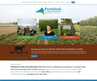 Nyfarmlandfinder.org(Farmland for a New Generation New York) Screenshot