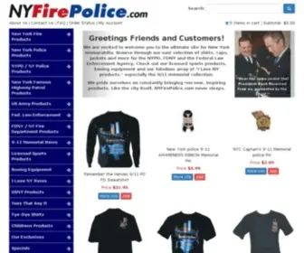 Nyfirepolice.com(NYPD Products) Screenshot