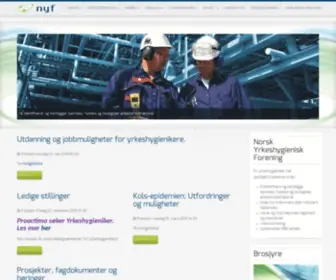 NYF.no(Norsk Yrkeshygienisk Forening) Screenshot