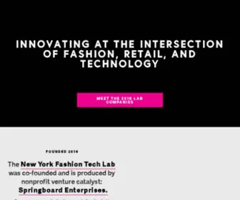 NYFtlab.com(New York Fashion Tech Lab) Screenshot