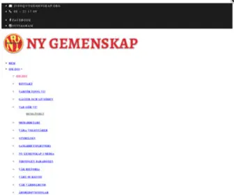 Nygemenskap.org(Ett samhälle där alla accepteras på sina egna villkor) Screenshot