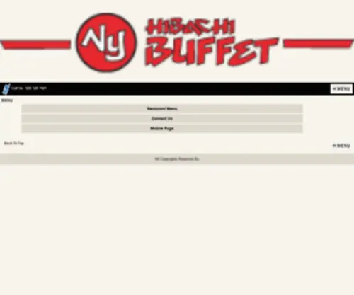 Nyhibachibuffet.com(NY Hibachi Buffet) Screenshot