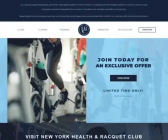 NYHRC.com(New York Health & Racquet Club) Screenshot
