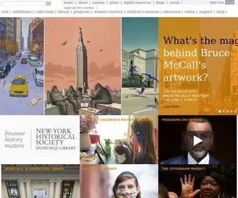 NYHsdev.org(New-York Historical Society) Screenshot