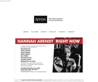 Nyihumanities.org(New York Institute for the Humanities) Screenshot