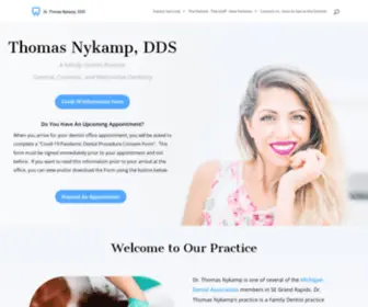 Nykampdds.com(Dentist Office) Screenshot