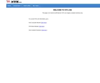 NYkline.com(NYK Line) Screenshot