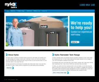 Nylextanks.com.au(Nylex Rainwater Tanks) Screenshot