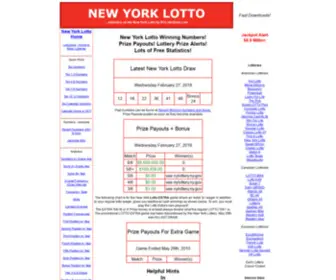 Nylottostats.com(Nylottostats) Screenshot