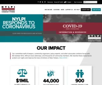 NYlpi.org(New York Lawyers for the Public Interest) Screenshot