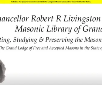 Nymasoniclibrary.org(Collecting, Studying, and Preserving Masonic Heritage) Screenshot