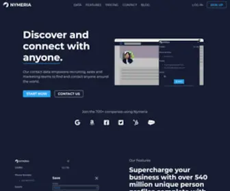 Nymeria.io(Find email addresses) Screenshot