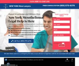 Nymesolawyers.com(NY Meso Lawyers) Screenshot