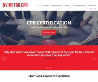 NymetrocPr.com(CPR Certification in New York) Screenshot