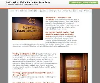 Nymetrovision.com(Metropolitan Vision Correction Associates) Screenshot