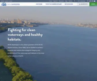 NYNjbaykeeper.org(Protect, preserving, and restoring the ecological integrity and productivity of the NY-NJ Harbor Estuary) Screenshot
