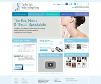 Nyogmd.com(NY Otolaryngology Group) Screenshot