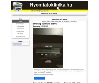 Nyomtatoklinika.hu(Nyomtatoklinika) Screenshot