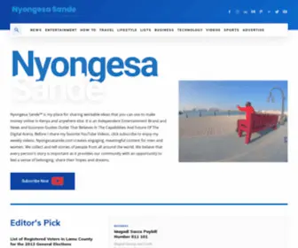 Nyongesasande.com(So Much More to Read Now) Screenshot