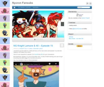 Nyoronfansubs.org(Nyoron Fansubs) Screenshot