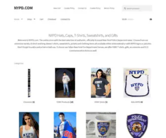 NYPD.com(Nypd clothing and gifts inc) Screenshot