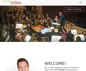 Nypops.org(The New York Pops) Screenshot