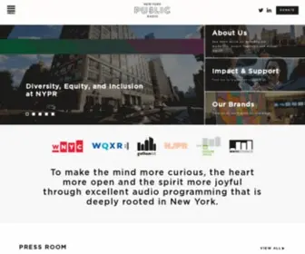 Nypublicradio.org(New York Public Radio) Screenshot