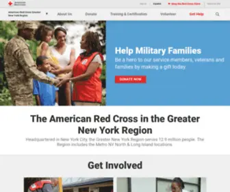 Nyredcross.org(The red cross in greater new york in new york city) Screenshot
