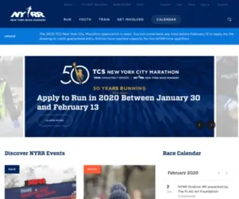 NYRR.org(New York Road Runners Facebook Test Twitter Instagram Strava) Screenshot
