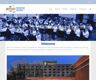 NYSbda.org(Home of the new york state band directors association) Screenshot