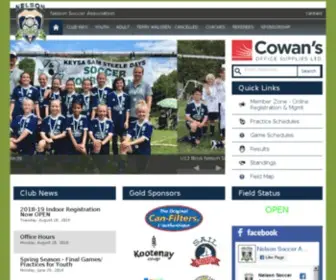 NYS.ca(Nelson Soccer Association) Screenshot