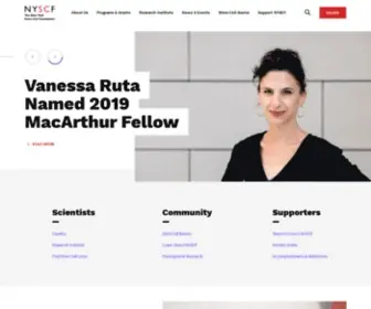 NYSCF.org(Accelerating Cures Through Research) Screenshot