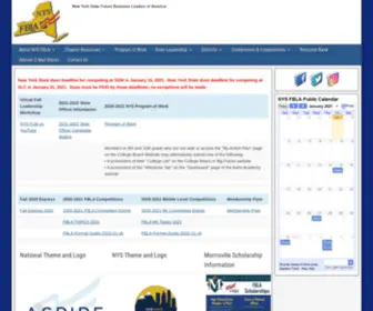 NYSFbla.org(NYS FBLA) Screenshot