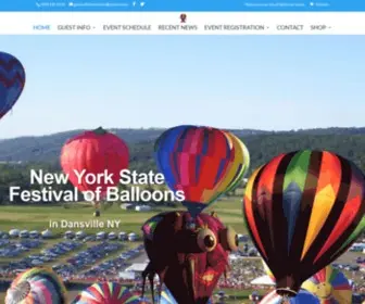 NYsfob.com(New York State Festival of Balloon) Screenshot