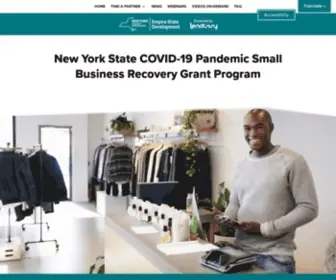NYsmallbusinessrecovery.com(State of New York Pandemic Small Business Recovery Grant Program. Lendistry) Screenshot