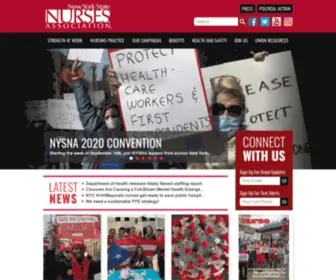 NYsna.org(New York State Nurses Association) Screenshot