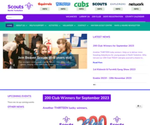 NYS.org.uk(North Yorkshire Scout Association) Screenshot