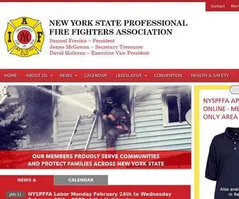 NYSPffa.org(New York State Professional Fire Fighters Association) Screenshot