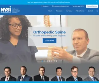 NYspine.com(Top Back Doctors & Spine Surgeons in Long Island & NYC) Screenshot