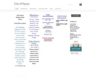 NYssacity.org(City of Nyssa) Screenshot