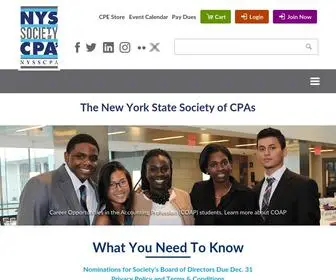 NYSScpa.org(NYSSCPA is the premier professional association for CPAs (certified public accountants)) Screenshot
