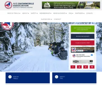 NYSsnowassoc.org(New York State Snowmobile Association) Screenshot