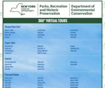 NYstateparkstours.com(New York State Parks Virtual Tours) Screenshot