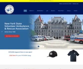 NYsvara.org(New York State Volunteer Ambulance & Rescue Association) Screenshot