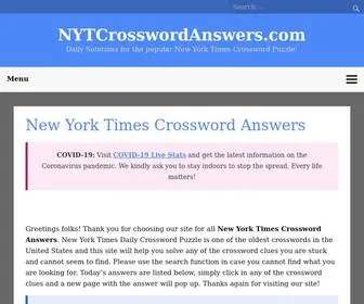 NYTcrosswordanswers.com(On this page you may find all the New York Times Crossword Answers This page) Screenshot