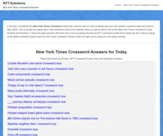 NYTcrosswordanswers.net(New York Times Crossword Answers) Screenshot