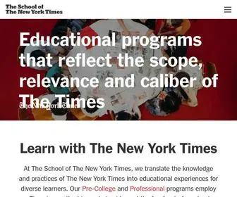 Nytedu.com(The School of The New York Times) Screenshot