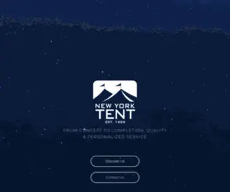 Nytent.com(Producing Sensational Tented Affairs SinceNew York Tent) Screenshot